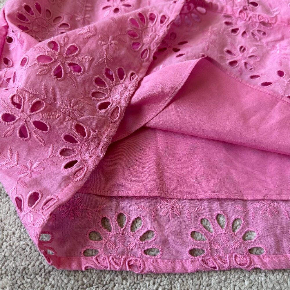 J. Crew Puff-Sleeve Popover Top in Eyelet NWT - Picture 6 of 8